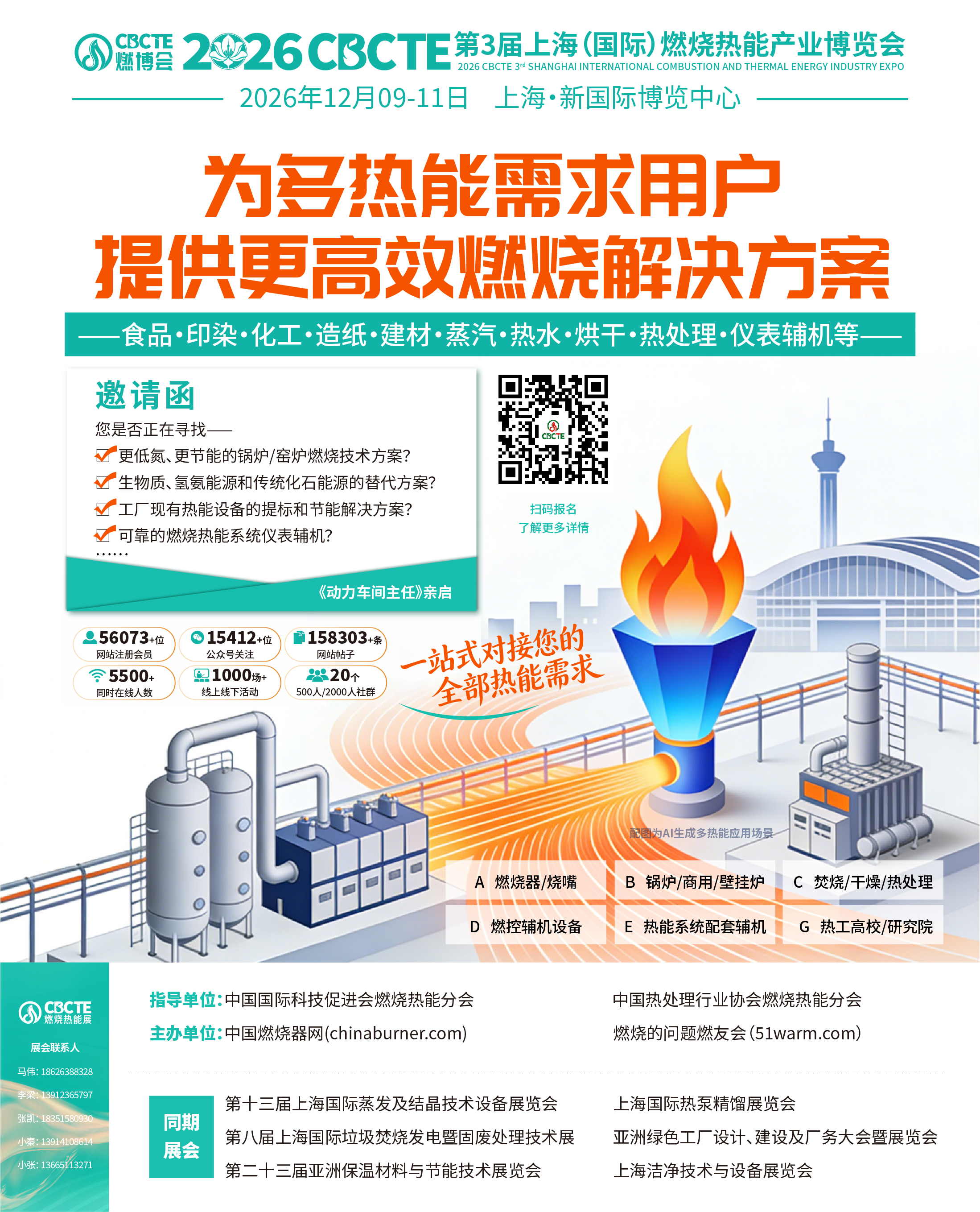 2026第3届国际燃烧热能产业博览会将移师至上海新国际博览中心召开
